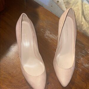 Loeffler Randall Cream and Gold Heels Elegant Design